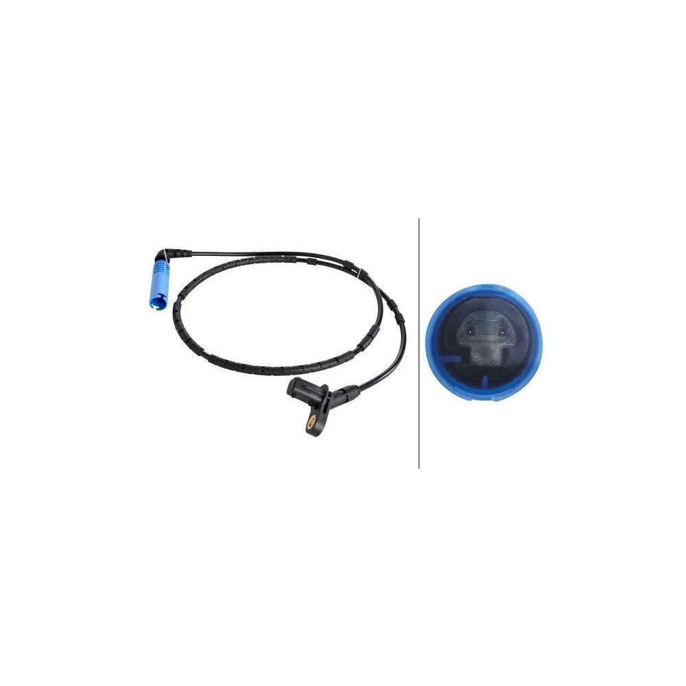 Sensor, Raddrehzahl HELLA 6PU 010 039-761 für BMW, Hinterachse, links, rechts