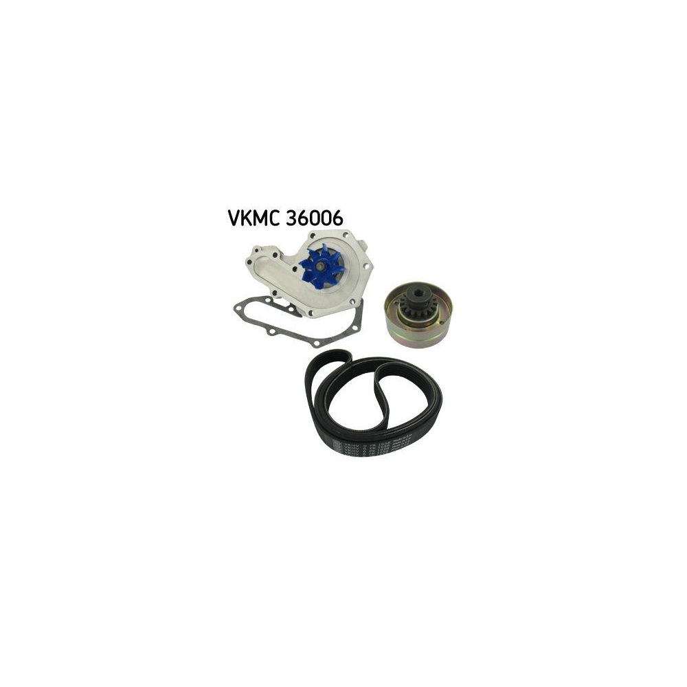 Wasserpumpe + Keilrippenriemensatz SKF VKMC 36006 für MITSUBISHI OPEL RENAULT