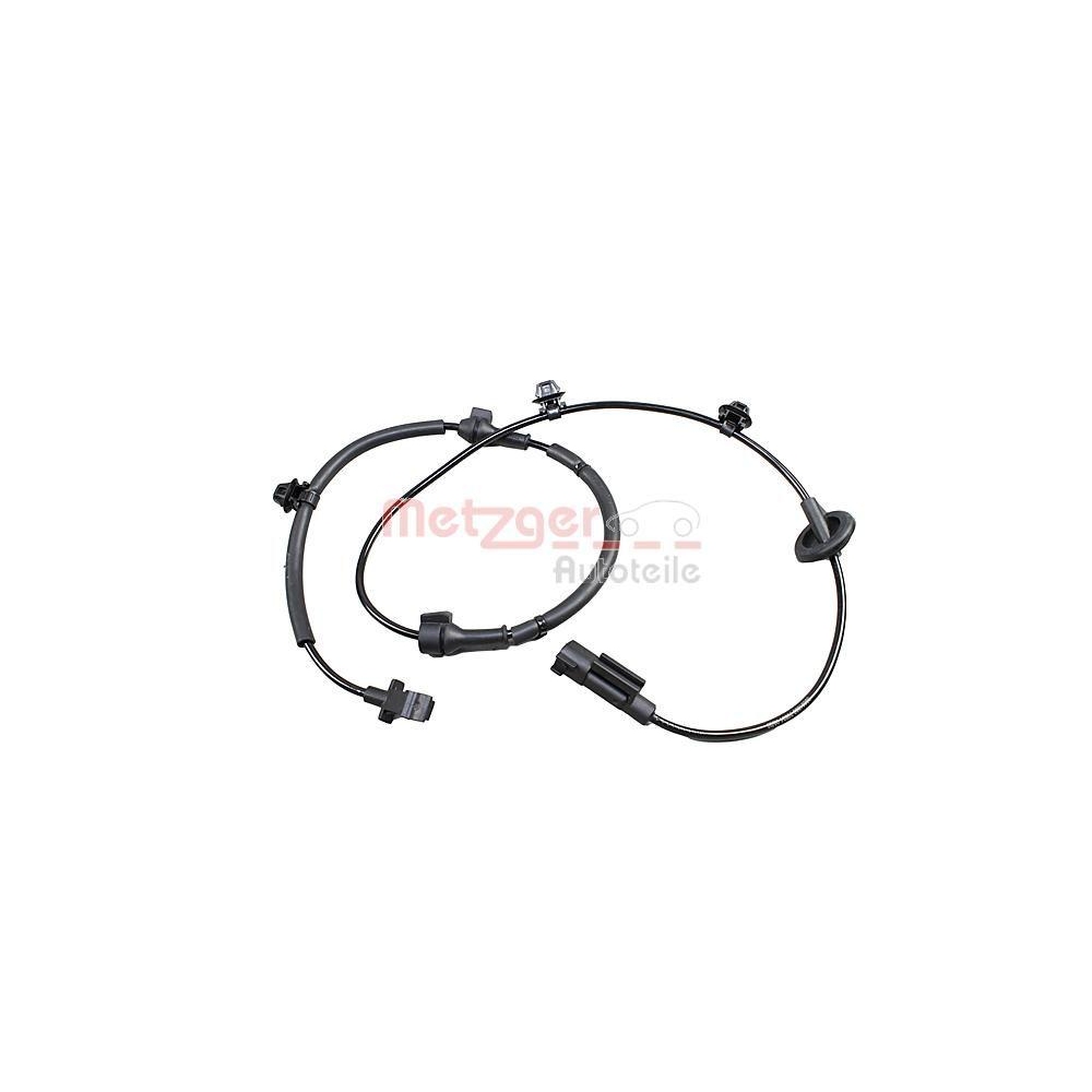 Sensor, Raddrehzahl METZGER 09001330 für MITSUBISHI, Hinterachse links