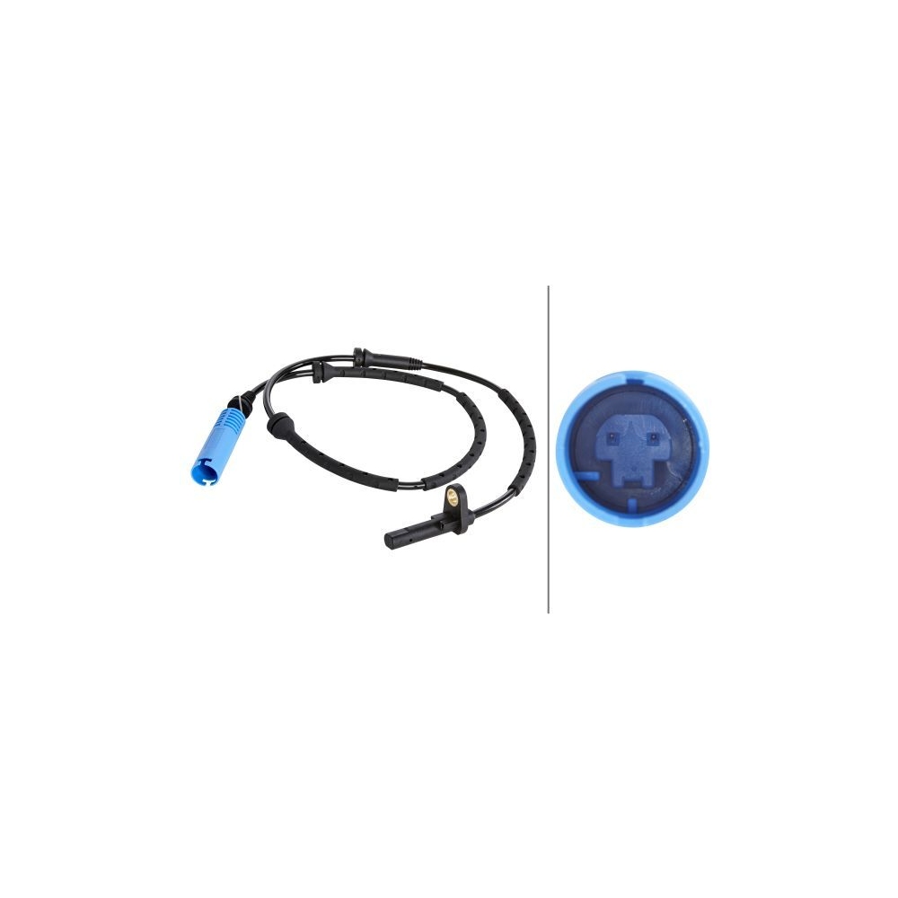 Sensor, Raddrehzahl HELLA 6PU 012 039-861 für BMW, Vorderachse, links, rechts