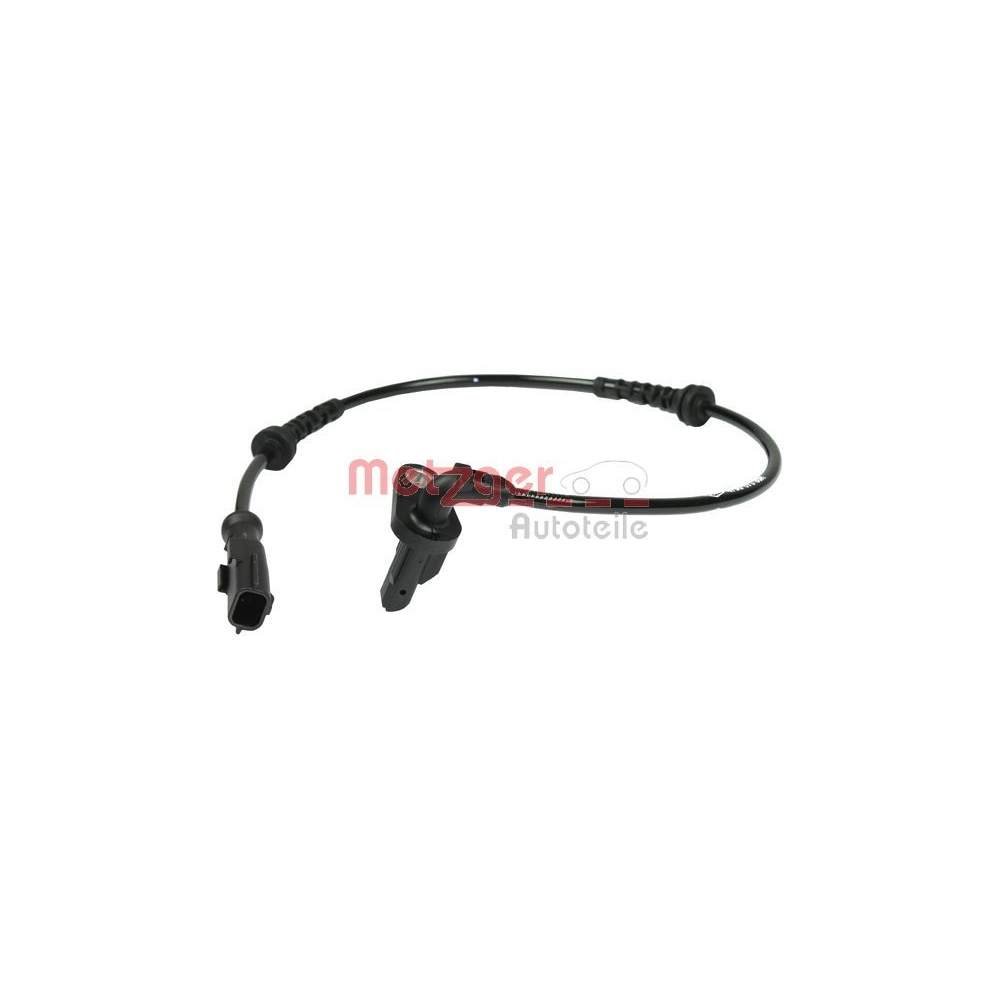 Sensor, Raddrehzahl METZGER 0900918 für RENAULT DACIA, Hinterachse rechts