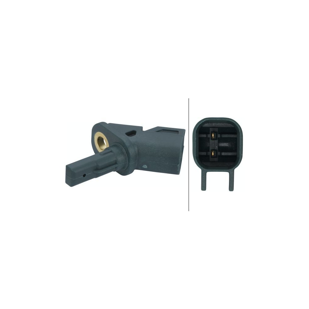 Sensor, Raddrehzahl HELLA 6PU 012 039-981 für FORD, Vorderachse, links, rechts