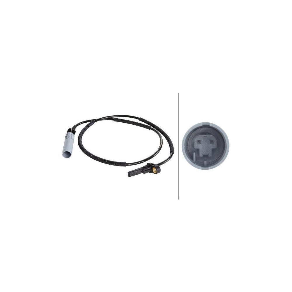 Sensor, Raddrehzahl HELLA 6PU 012 806-061 für BMW, Hinterachse, links, rechts