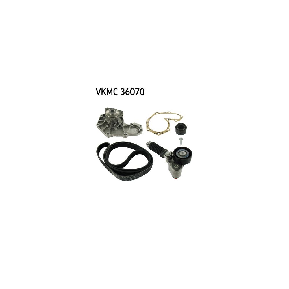 Wasserpumpe + Keilrippenriemensatz SKF VKMC 36070 für MITSUBISHI OPEL RENAULT