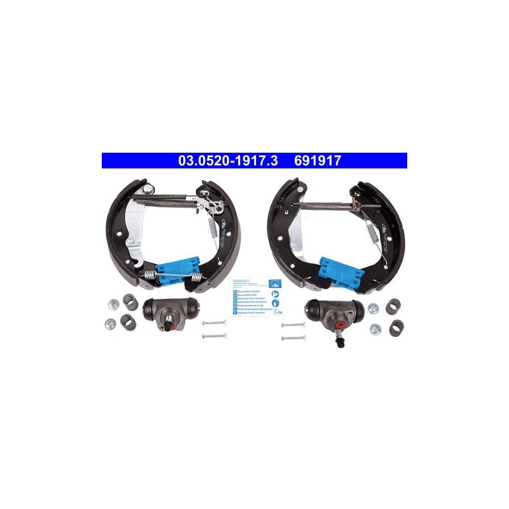 Bremsbackensatz ATE 03.0520-1917.3 Original ATE TopKit für, Hinterachse