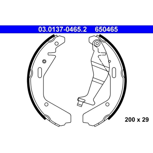 Bremsbackensatz ATE 03.0137-0465.2 für OPEL SUBARU SUZUKI, Hinterachse