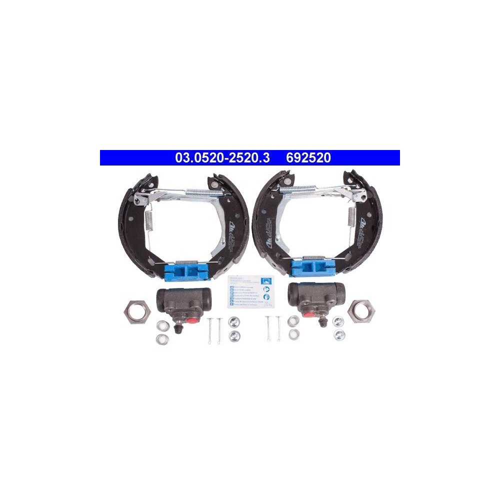 Bremsbackensatz ATE 03.0520-2520.3 Original ATE TopKit für, Hinterachse