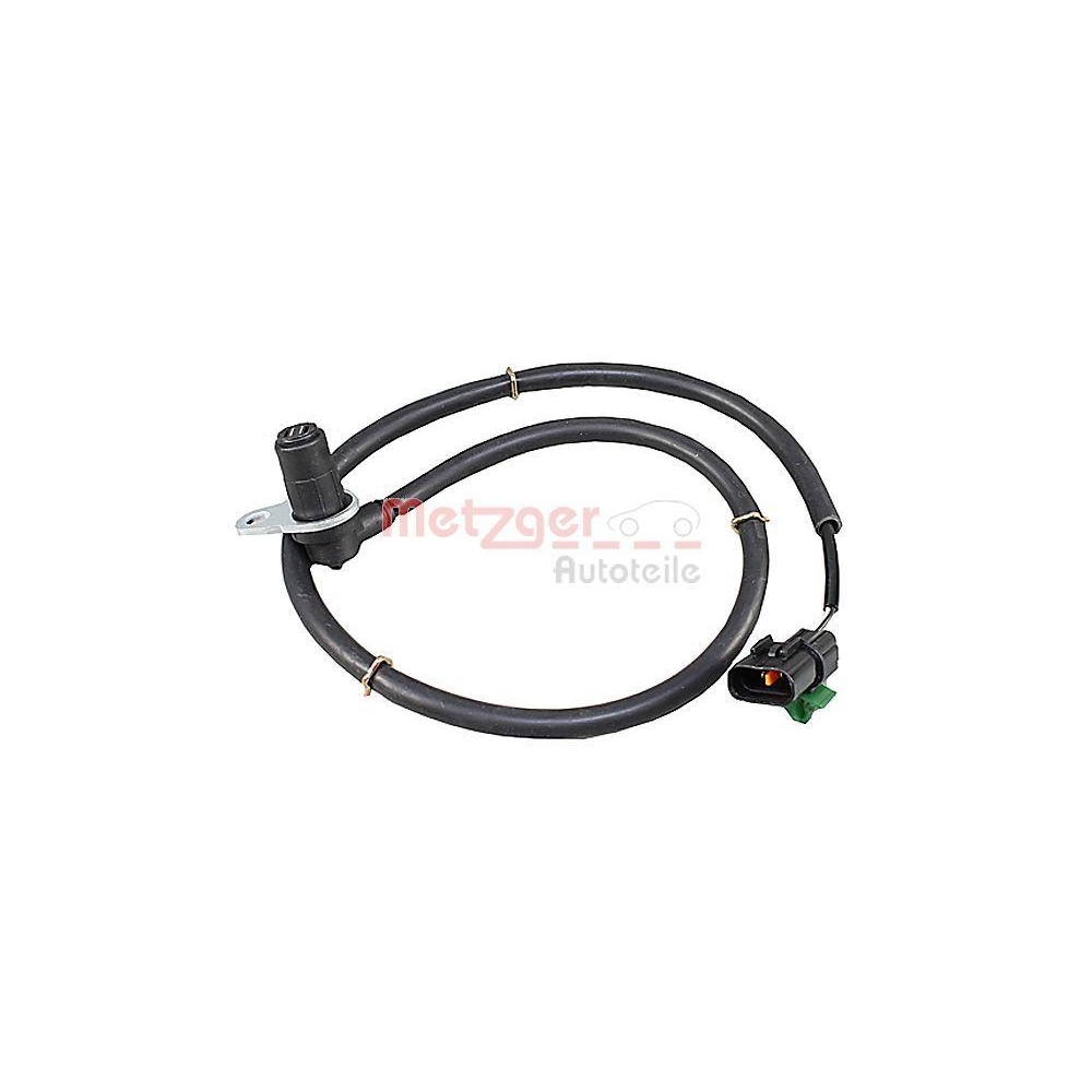 Sensor, Raddrehzahl METZGER 09001347 für MITSUBISHI, Hinterachse links