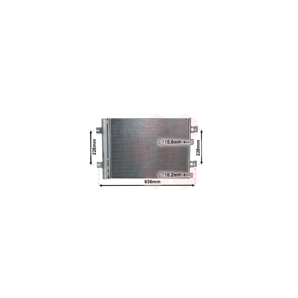 Kondensator, Klimaanlage VAN WEZEL 43005467 für RENAULT