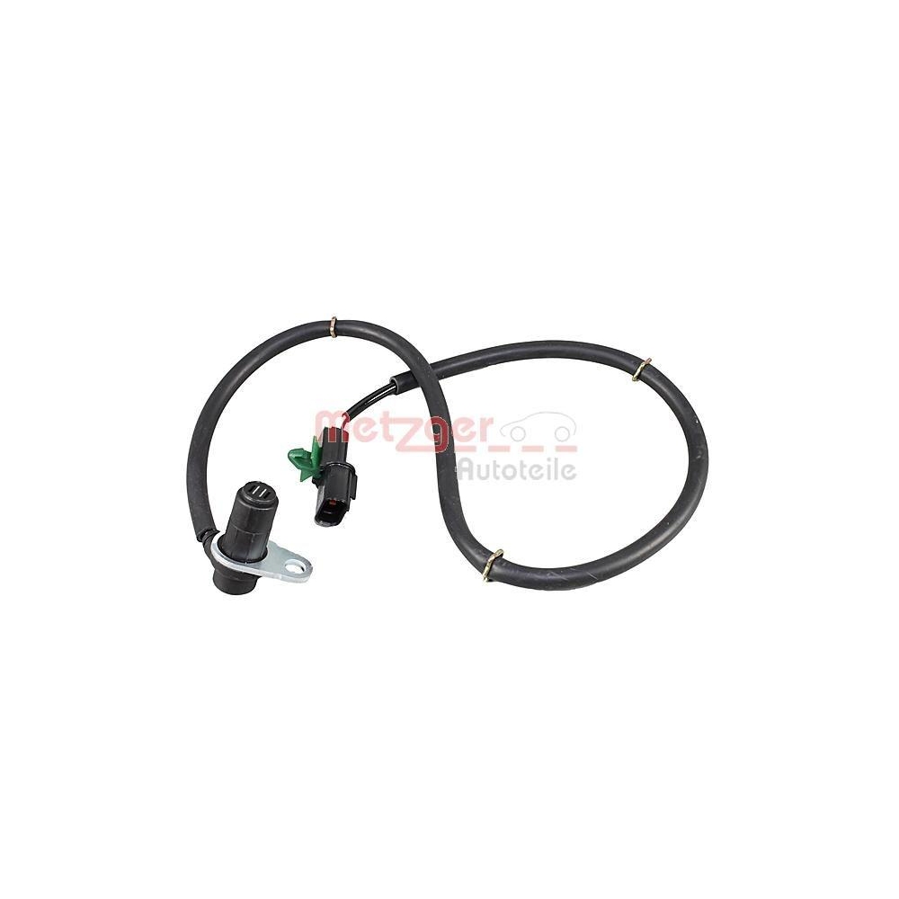 Sensor, Raddrehzahl METZGER 09001348 für MITSUBISHI, Hinterachse rechts