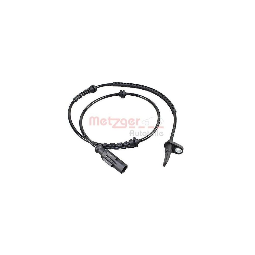 Sensor, Raddrehzahl METZGER 09001349 GREENPARTS für FIAT JEEP, Vorderachse