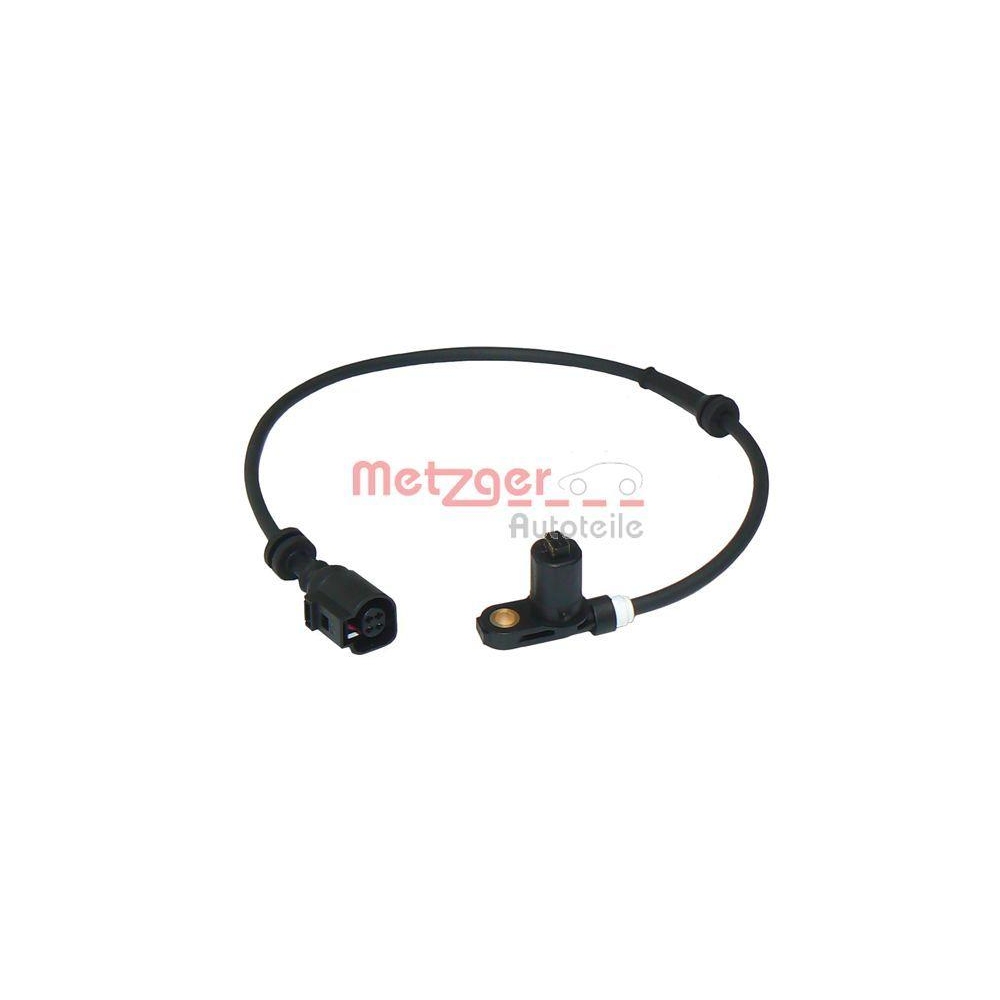 Sensor, Raddrehzahl METZGER 0900253 für FORD VAG, Vorderachse rechts