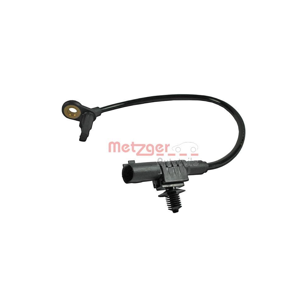 Sensor, Raddrehzahl METZGER 0900775 für MERCEDES-BENZ, Hinterachse beidseitig