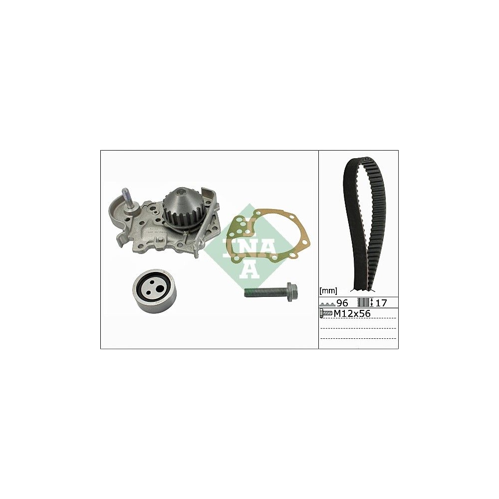 Wasserpumpe + Zahnriemensatz INA 530 0191 31 für NISSAN RENAULT DACIA