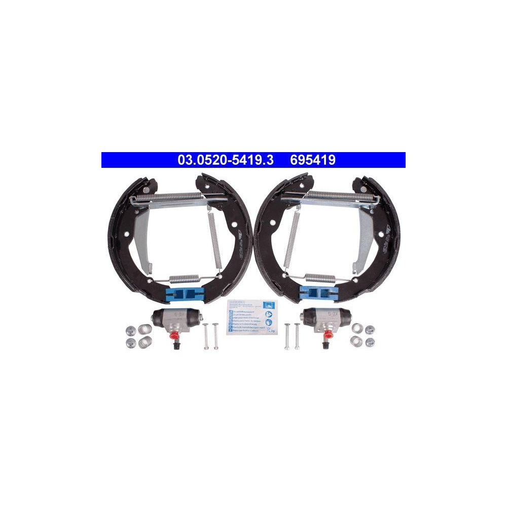 Bremsbackensatz ATE 03.0520-5419.3 Original ATE TopKit für, Hinterachse