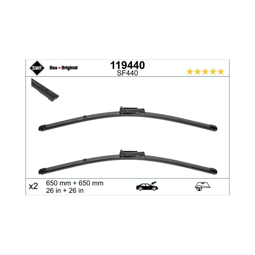 SWF Visioflex OE Wischerblatt 119440