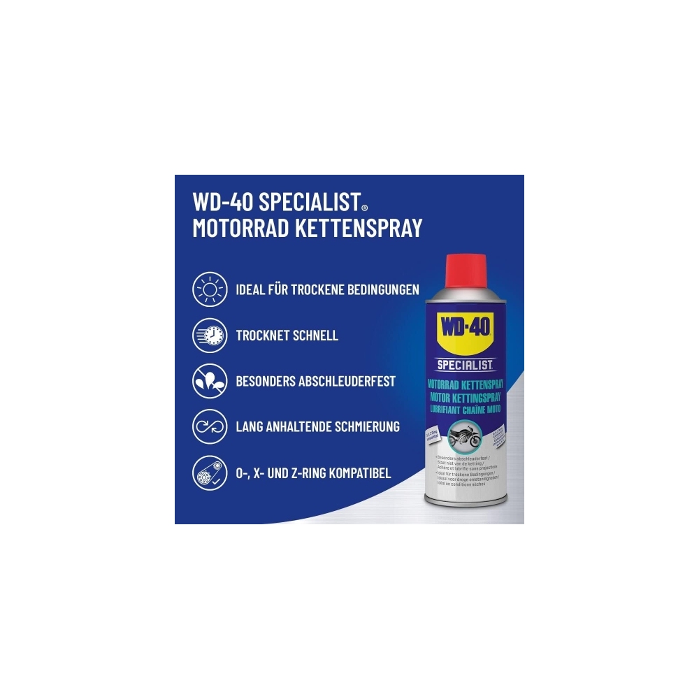 WD-40 Specialist Motorrad Kettenspray pflege 2x100ml Kettenöl Kettenpflege