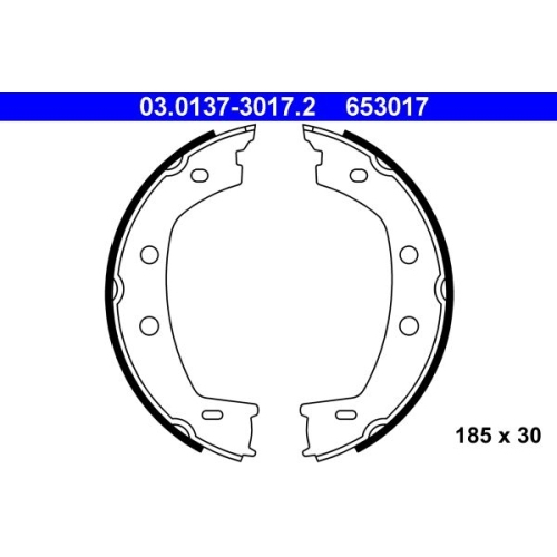 Bremsbackensatz, Feststellbremse ATE 03.0137-3017.2 für LAND ROVER