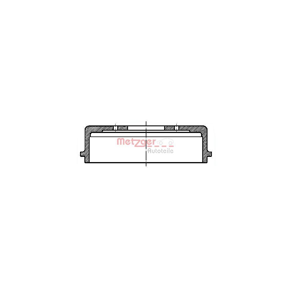 Bremstrommel METZGER BT 1051 für VAG, Hinterachse