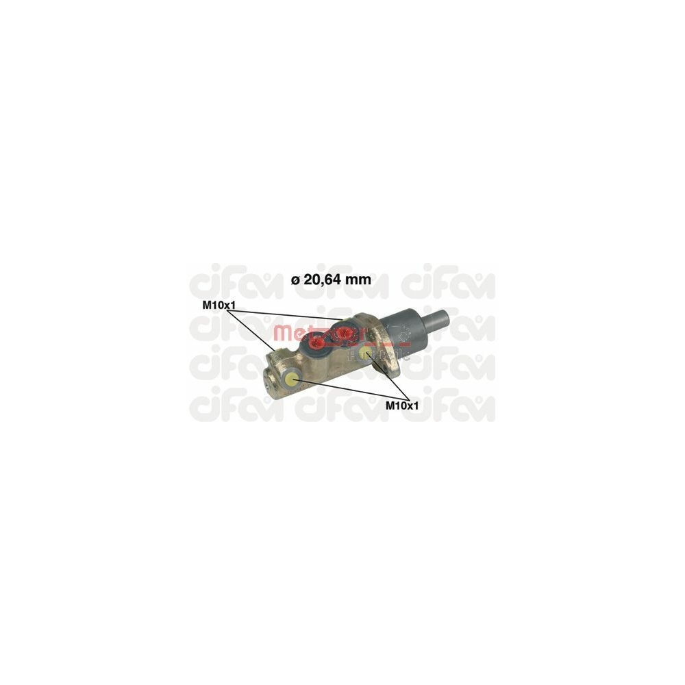 Hauptbremszylinder METZGER 202-039 CIFAM für SEAT VAG