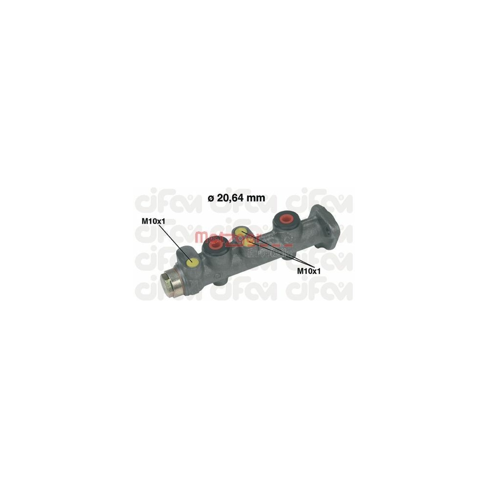 Hauptbremszylinder METZGER 202-066 CIFAM für FIAT