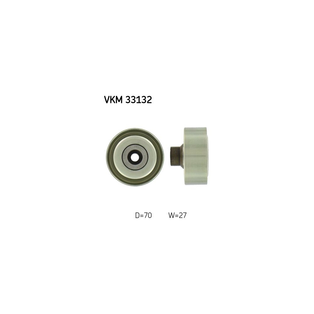 Umlenk-/Führungsrolle, Keilrippenriemen SKF VKM 33132 für CITROËN PEUGEOT, links