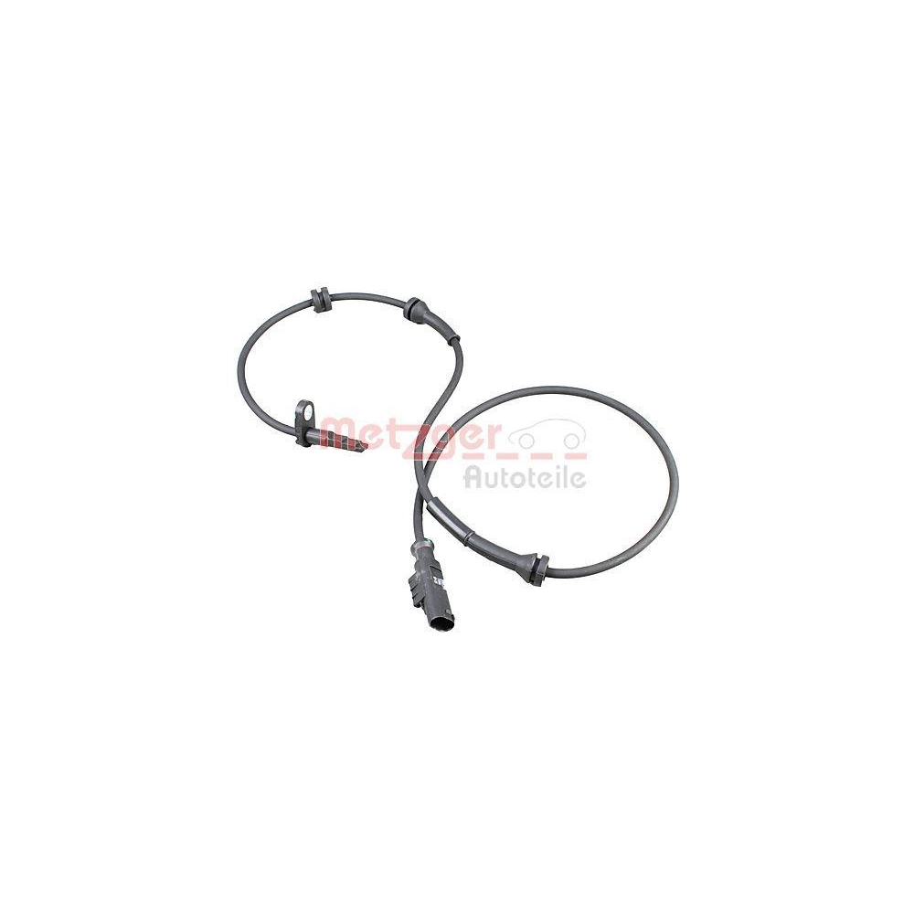 Sensor, Raddrehzahl METZGER 09001393 für ALFA ROMEO, Vorderachse