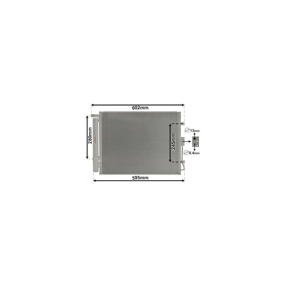 Kondensator, Klimaanlage VAN WEZEL 83005150 für KIA