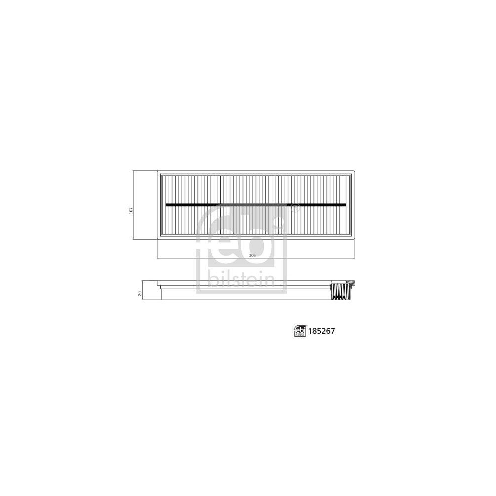 Filter, Innenraumluft FEBI BILSTEIN 185267 für JOHN DEERE