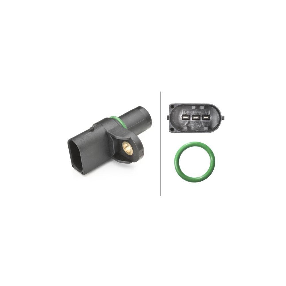 Sensor, Nockenwellenposition HELLA 6PU 009 121-701 für BMW, Auslassseite, rechts