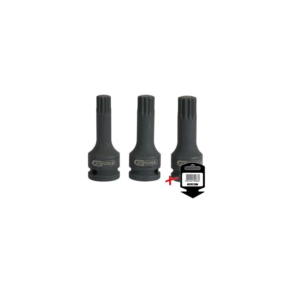 Kraft-Stecknuss KS TOOLS 515.1172-E für