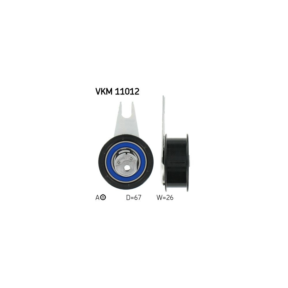 Spannrolle, Zahnriemen SKF VKM 11012 für AUDI SEAT VW, links