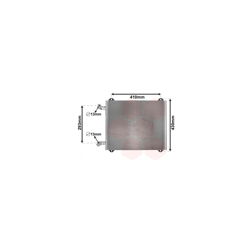 Kondensator, Klimaanlage VAN WEZEL 03005193 für AUDI