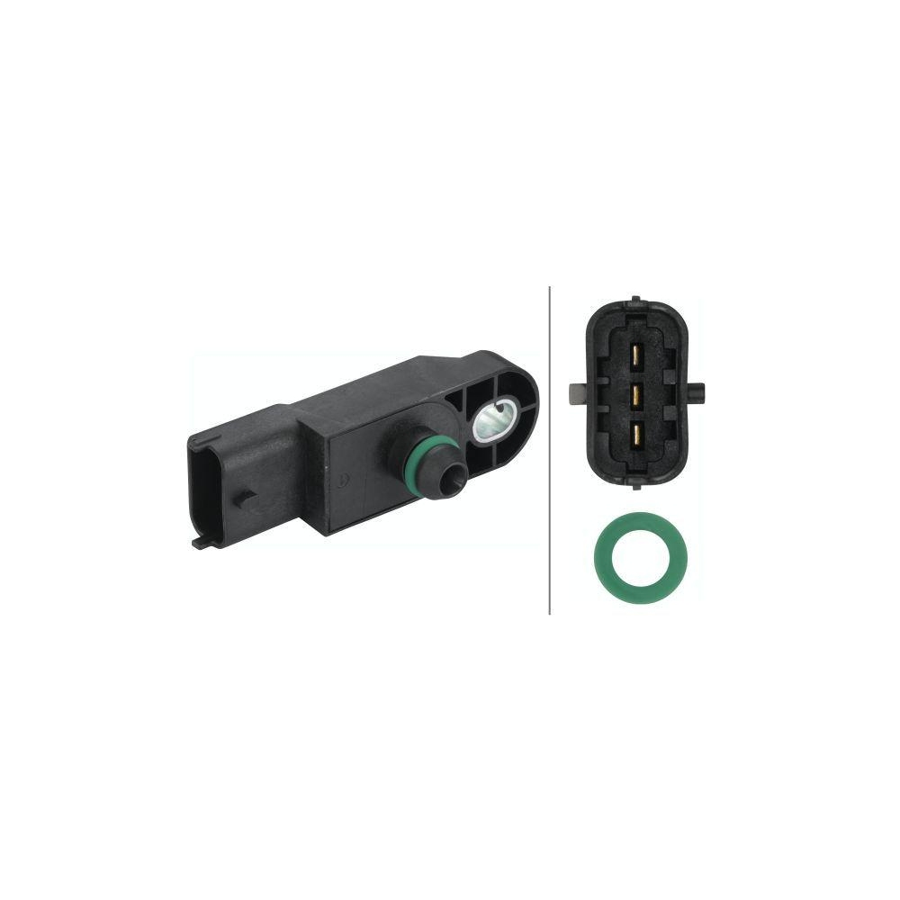 Sensor, Ladedruck HELLA 6PP 009 400-751 für NISSAN OPEL RENAULT SUZUKI VAUXHALL