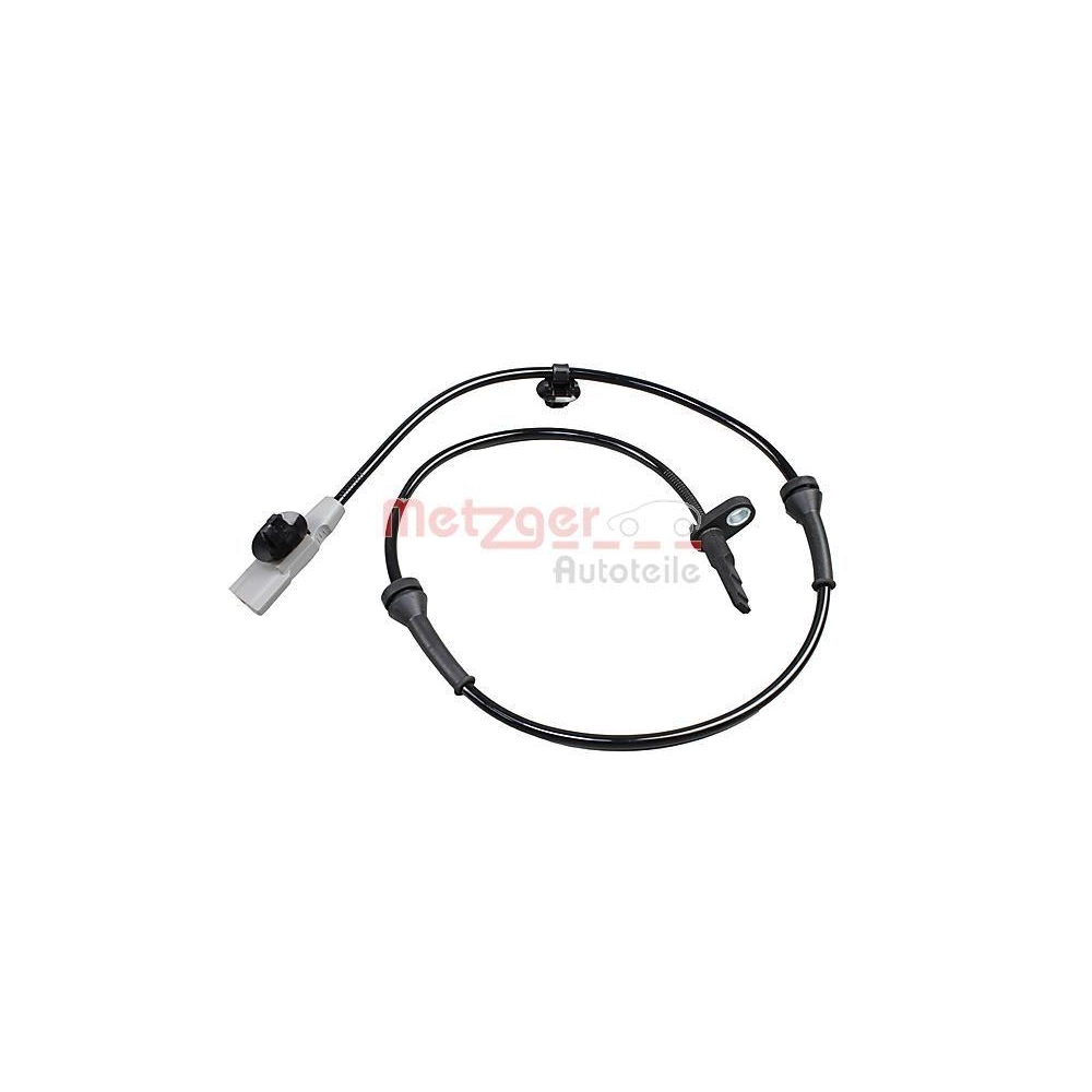 Sensor, Raddrehzahl METZGER 09001406 für NISSAN, Vorderachse