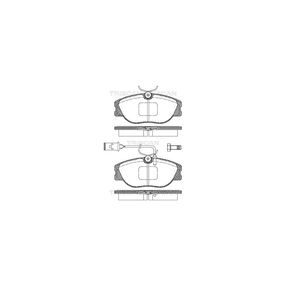 Bremsbelagsatz, Scheibenbremse TRISCAN 8110 15030 für ALFA ROMEO FIAT LANCIA