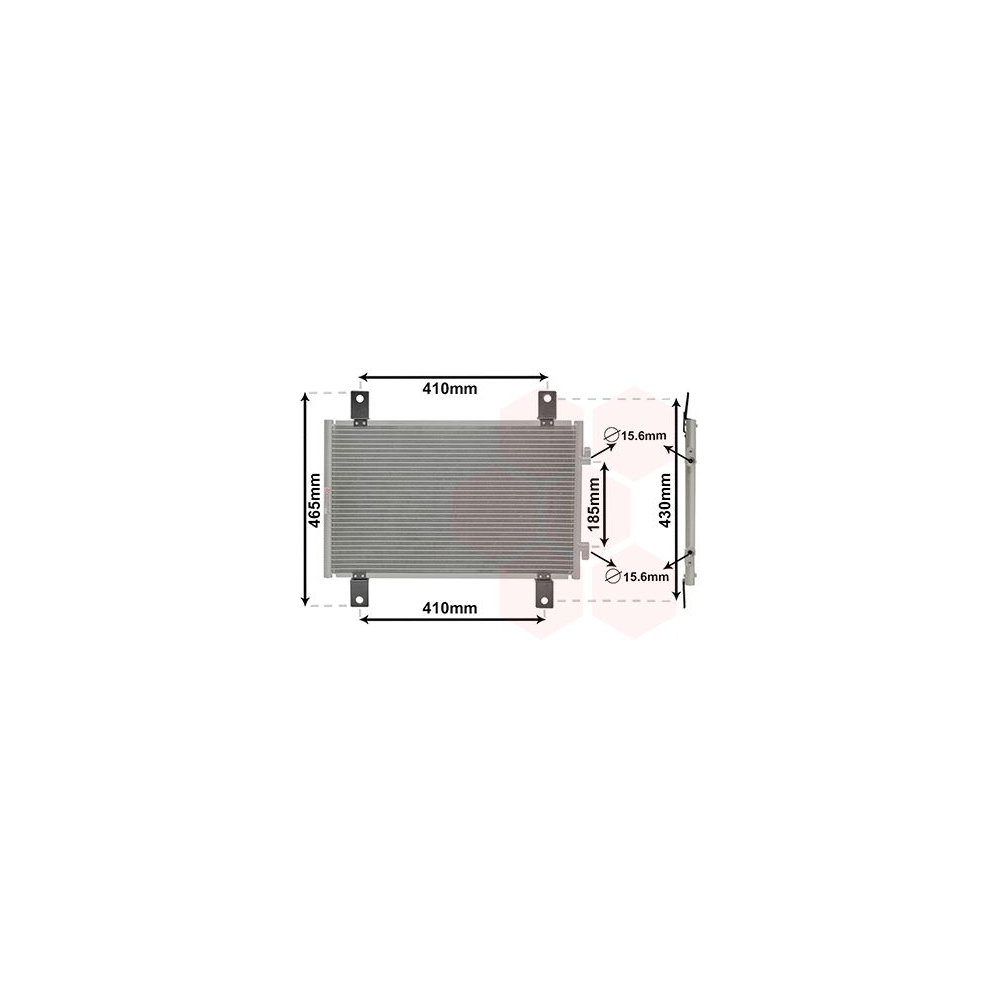 Kondensator, Klimaanlage VAN WEZEL 17005302 für FIAT FIAT / LANCIA