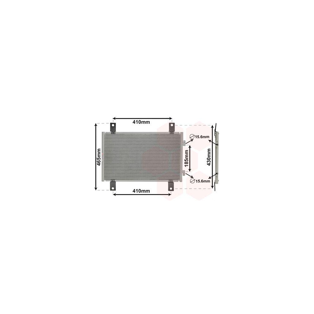 Kondensator, Klimaanlage VAN WEZEL 17005302 für FIAT FIAT / LANCIA