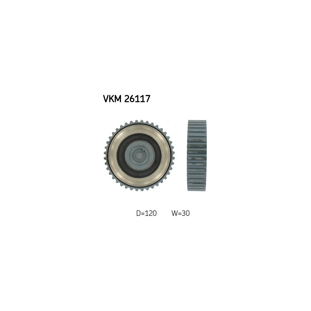 Umlenk-/Führungsrolle, Zahnriemen SKF VKM 26117 für, oben