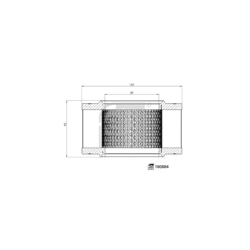 Luftfilter FEBI BILSTEIN 180884 für MANITOU