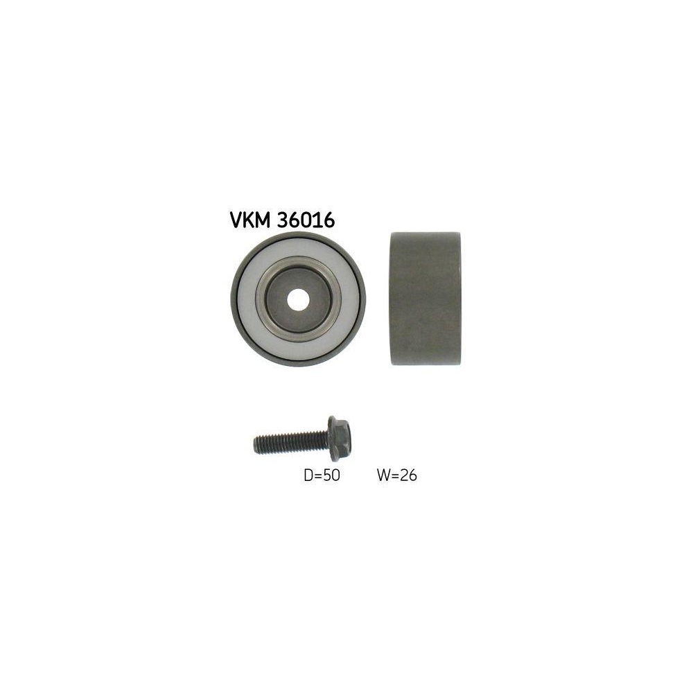 Umlenk-/Führungsrolle, Keilrippenriemen SKF VKM 36016 für MITSUBISHI RENAULT