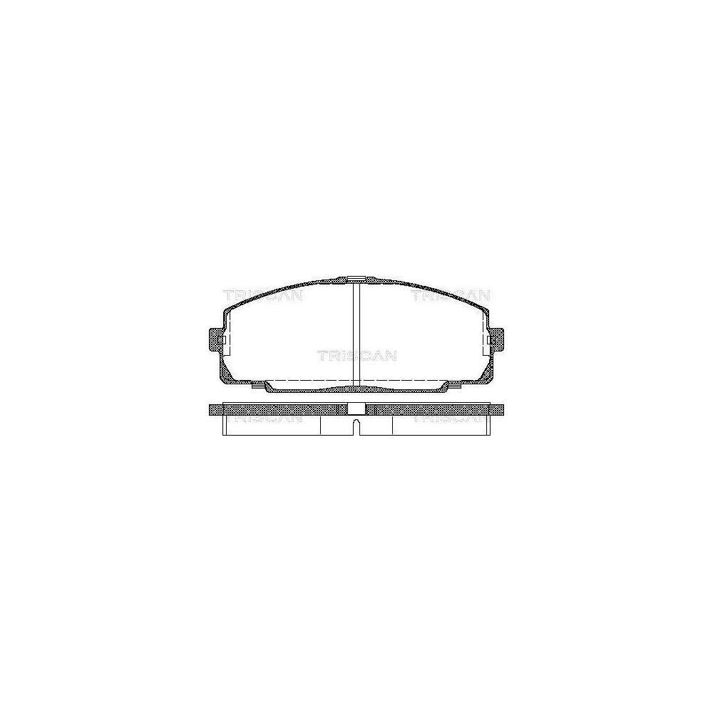 Bremsbelagsatz, Scheibenbremse TRISCAN 8110 13016 für TOYOTA, Vorderachse