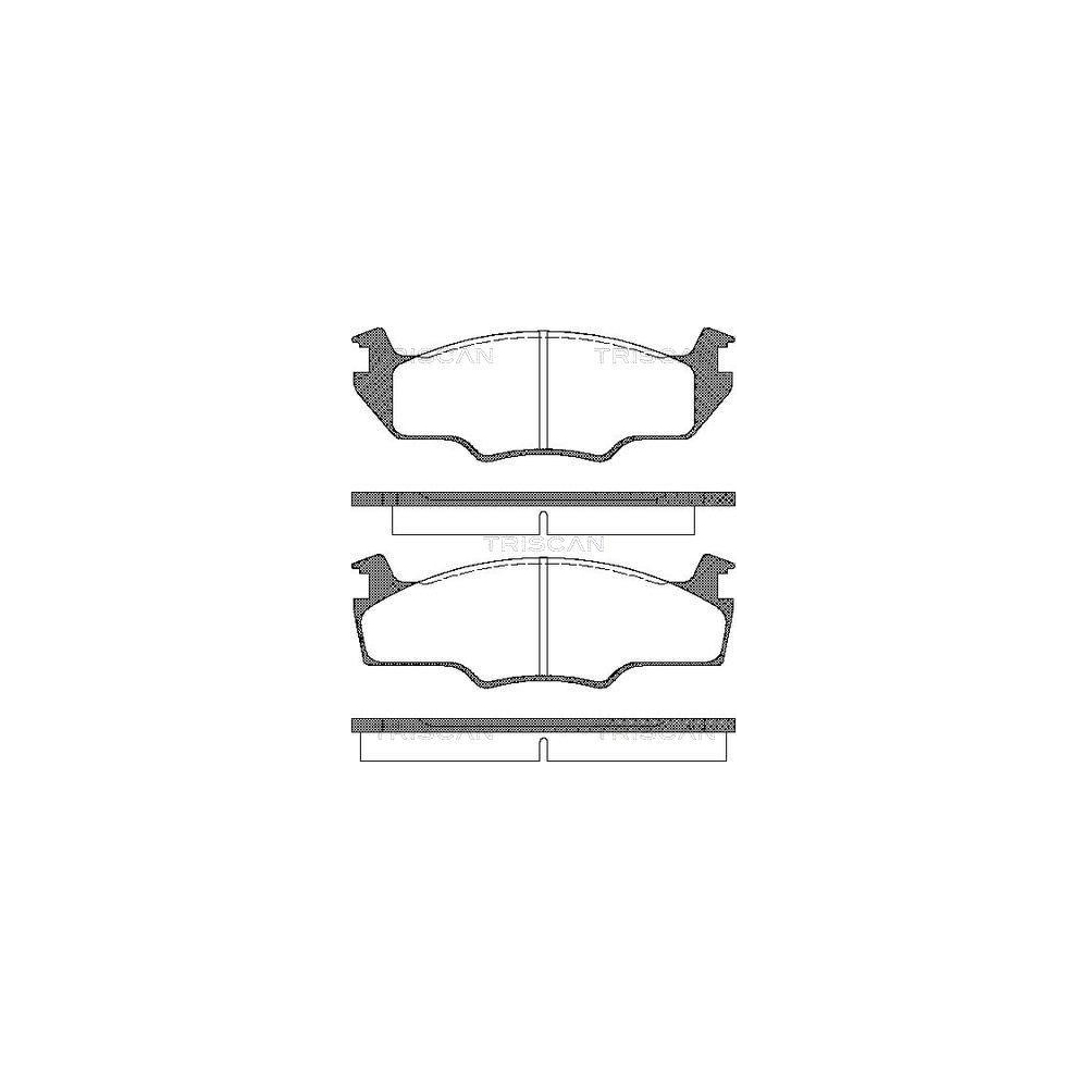 Bremsbelagsatz, Scheibenbremse TRISCAN 8110 29102 für VW, Vorderachse