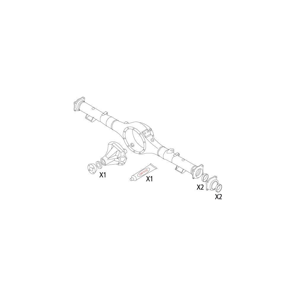 Dichtungssatz, Differential CORTECO 19536183 für MITSUBISHI, hinten