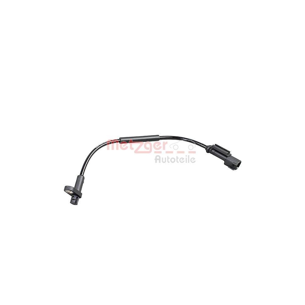 Sensor, Raddrehzahl METZGER 09001434 für FORD, Vorderachse