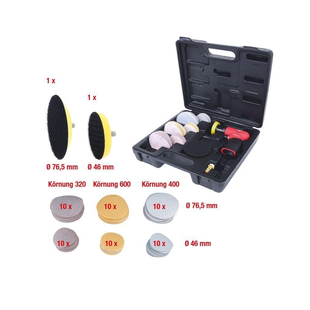 Exzenterschleifer-Satz (Druckluft) KS TOOLS 515.5110