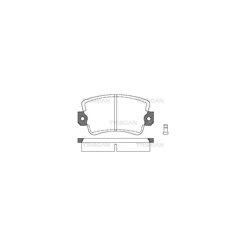 Bremsbelagsatz, Scheibenbremse TRISCAN 8110 25053 für RENAULT, Vorderachse