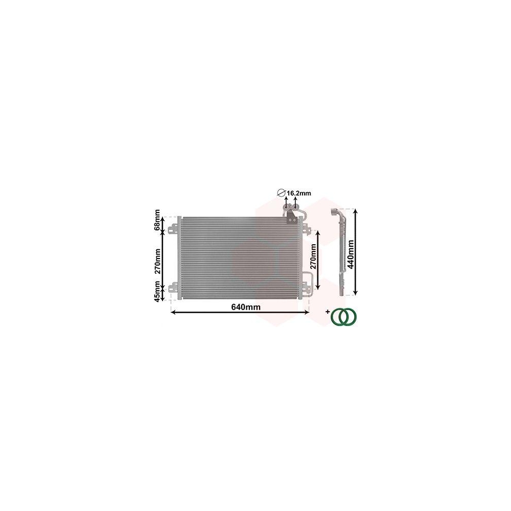 Kondensator, Klimaanlage VAN WEZEL 43005273 *** IR PLUS *** für RENAULT