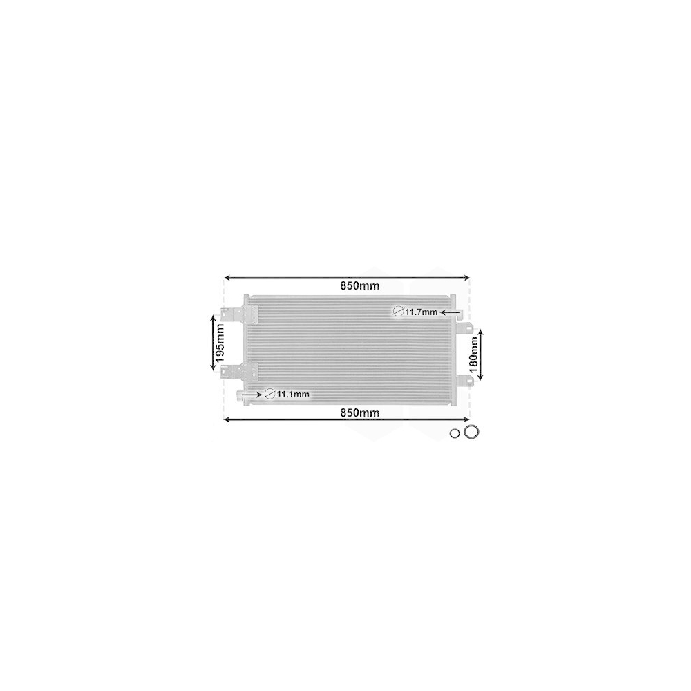 Kondensator, Klimaanlage VAN WEZEL 43005443 *** IR PLUS *** für RENAULT