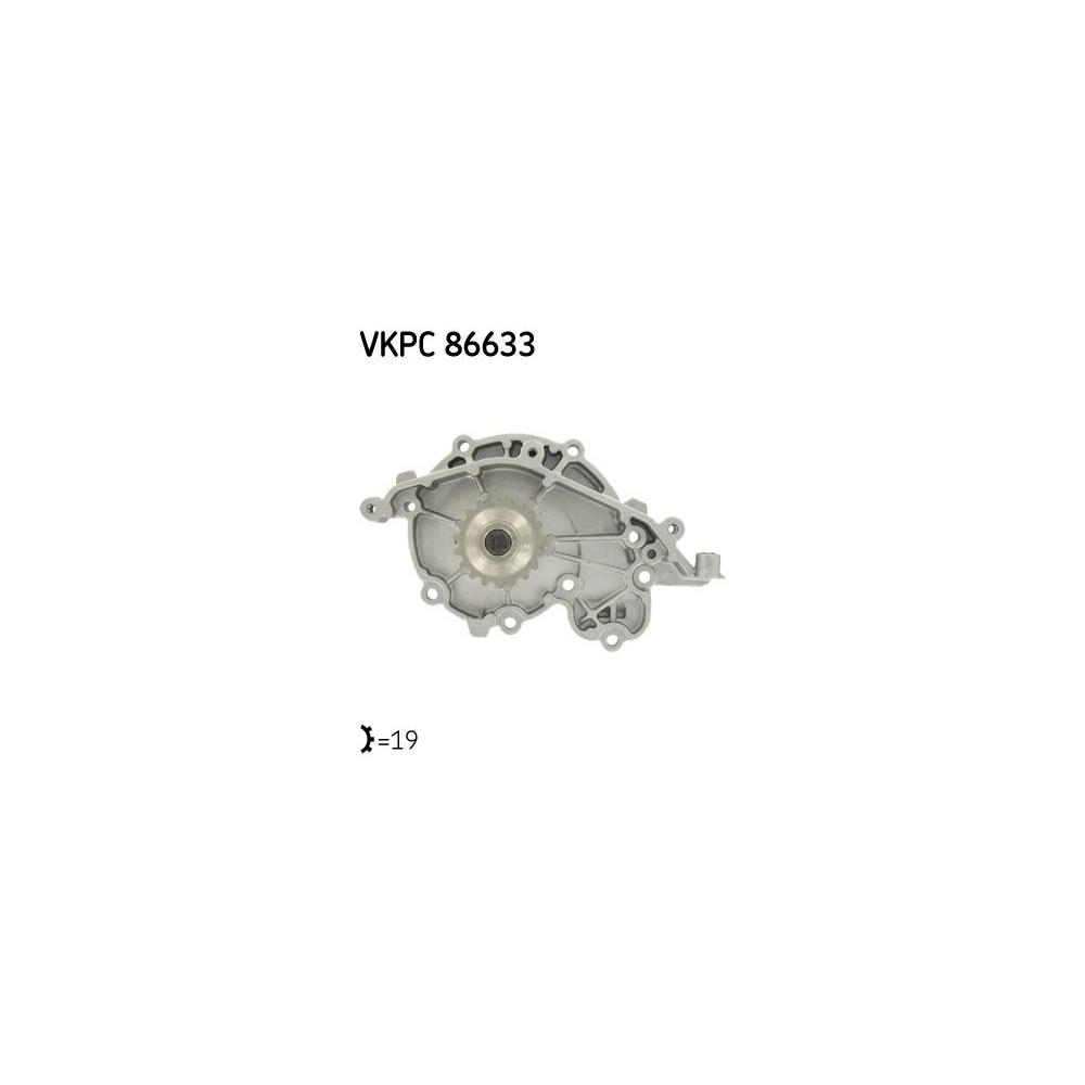 Wasserpumpe, Motorkühlung SKF VKPC 86633 für RENAULT